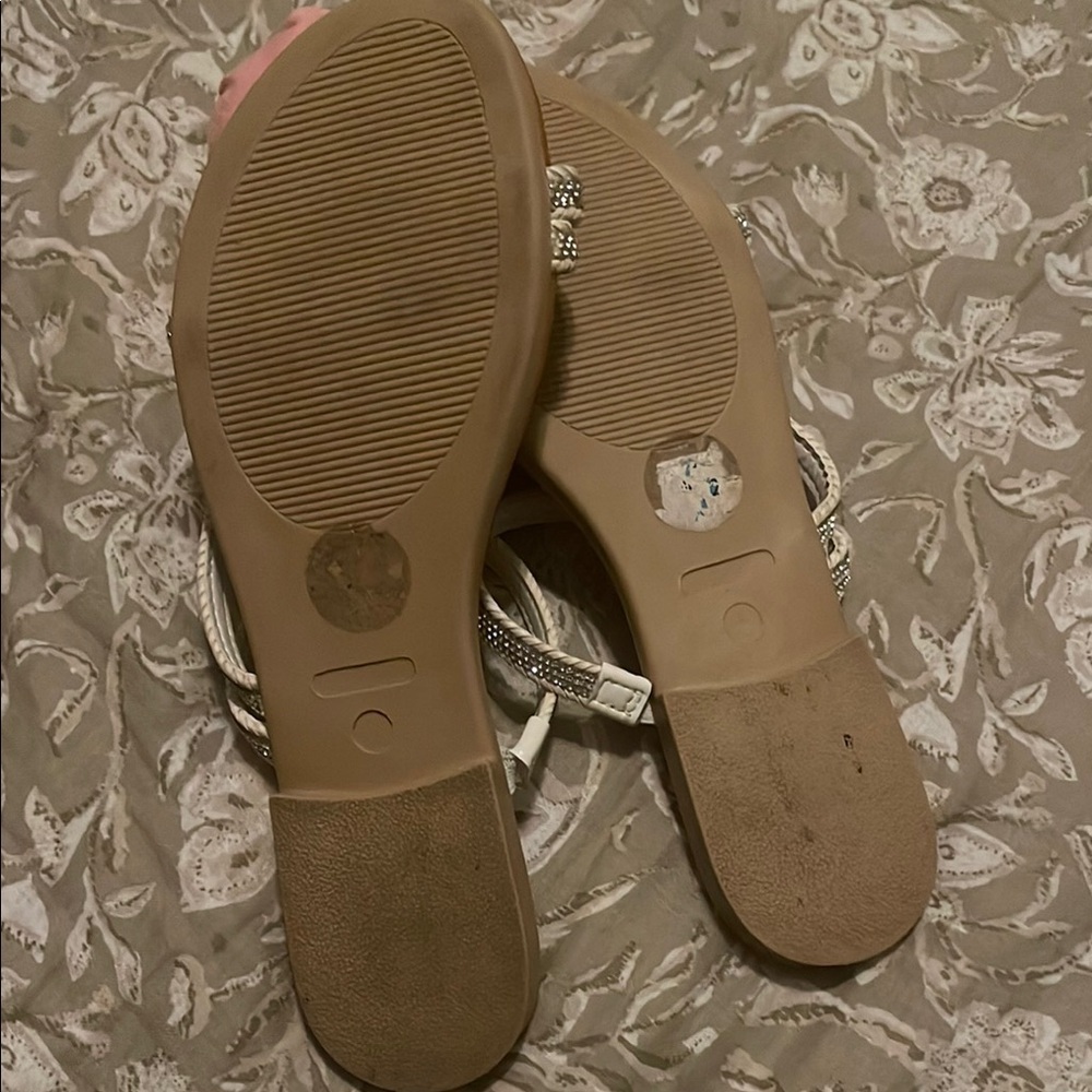 Mila paoli Women's Brown and Silver Sandals - Picture 3 of 6